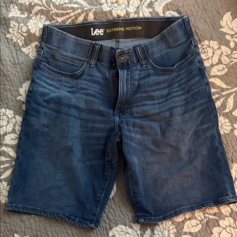 Lee Men's Dark Blue Jean Shorts